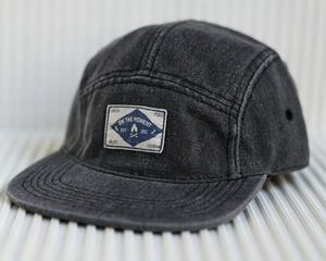 <b>Flat</b> brim Americana style heavy baseball <b>cap</b> for <b>men</b> retro and artistic label washed cotton and linen distressed baseball <b>cap</b> - Product Image 3