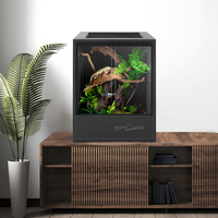 Reptizoo Factory Wholesale - Enclos pour reptiles en PVC de grande taille (120 gallons, 4x2x2) avec ouverture frontale et logo personnalisé, pour dragon barbu et serpent