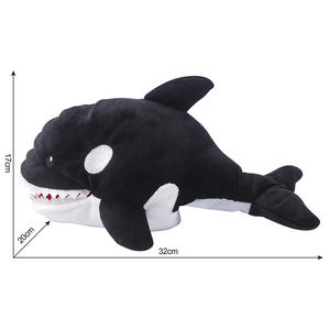 Marionnettes à main lumineuses pour enfants, animaux en peluche <span class=keywords><strong>requin</strong></span> et jouet en peluche baleine pour soulager le stress - Product Image 4