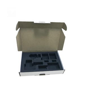 Custom Made Logo Printing Corrugated Recyclable Paper Cardboard Box With Foam Insert