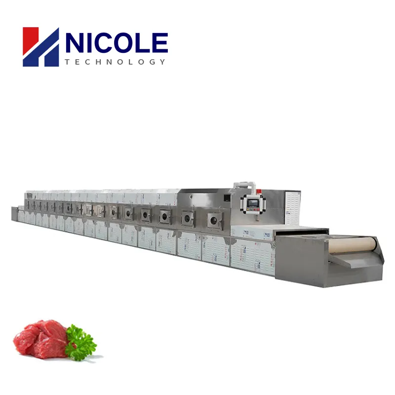 Tam otomatik yüksek kaliteli mikrodalga kurutma sterilizasyon yağ alma fırın makinesi CE özelleştirilmiş ekmek yapma makinesi Nicole 500