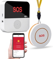 Appel d'urgence sans fil WiFi pour les personnes âgées, bouton d'appel SOS pour les personnes âgées, les patients, les personnes âgées à domicile, système d'alerte médicale d'urgence SOS
