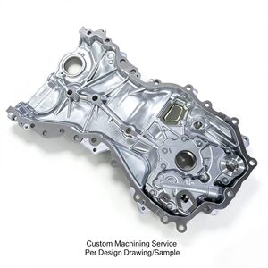 Servicio de mecanizado CNC para fundición: Cubierta de cadena de distribución para caja de motor diésel, sistemas de motor automotriz, cubierta de engranaje de distribución de bomba de aceite de motor - Product Image 1