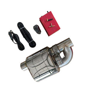 Nouveauté : <span class=keywords><strong>silencieux</strong></span> en acier inoxydable 201 de 25 3 pouces, entrée simple, double sortie, conception à valve - Product Image 2