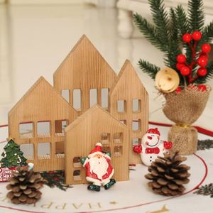 Vallas de Madera para Árboles de Navidad, Valla de Madera Gruesa para Decoración de Árboles de Navidad, Barrera de Madera para Puerta, Decoración para Fiestas en Casa - Product Image 1