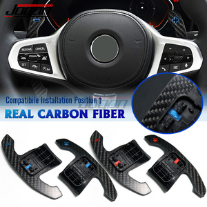 Palancas de Cambio de Marchas de Fibra de Carbono Azul para <span class=keywords><strong>BMW</strong></span> Serie 1 2 3 4 5 6 7 8 F40 M135i F44 G42 G20, Extensiones de Palanca de Cambios para Volante, Repuesto - Product Image 1