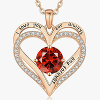 Colliers Cœur Tendance pour Femme – Parures de Colliers Cœur Épais avec Pendentifs Strass