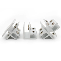 Étagère à clip pour miroir 2 pièces Type T Raccordement de fenêtre en verre fixe à angle droit 6 ~ 12mm Raccord en verre