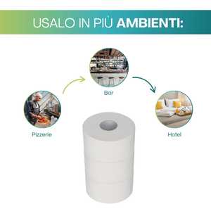 Carta Igienica BulkySoft Mini Jumbo 130 Comfort Senza Inchiostro 9 Rotoli - Product Image 4