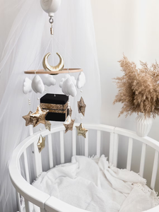 Literie suspendue musicale 0 à <span class=keywords><strong>12</strong></span> cadeaux islamiques cube coran musulman bébé feutre mobile pour enfants Kaaba - Product Image 3