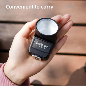 Flash Desiontal F02 6500K Speedlite para Cámara, Mini Flash para Fotografía y Vlogs, Compatible con Canon, Fuji, Sony y <span class=keywords><strong>Nikon</strong></span>, Similar a <span class=keywords><strong>Godox</strong></span> <span class=keywords><strong>V1</strong></span>, Metálico - Product Image 2