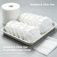 Rouleau de tissu non tissé Spunbond blanc mat 26 GSM pour bonnet chirurgical, bonnet bouffant et filet à cheveux d'infirmière