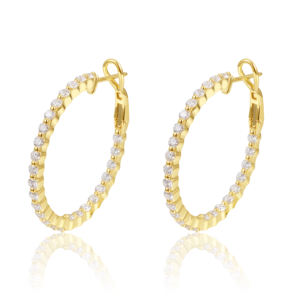 14K Solid Gold Lab Grown Diamond Fashion Earrings VVS-VS Quality 3.50ct Unisex <b>Wedding</b> Party IG for Certified - Product Image 2