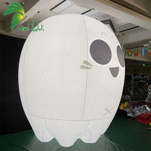 ฮาโลวีนสวนสนุกตกแต่งสีขาวน่ากลัวพองผี LED <span class=keywords><strong>Ghostbusters</strong></span> พองสําหรับกิจกรรมกลางแจ้ง - Product Image 2
