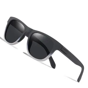 Wholesale Custom Rubber Nose Pads Sunglasses Retro Square Vintage Sunglasses Rectangle Polarized Sunglasses 2024