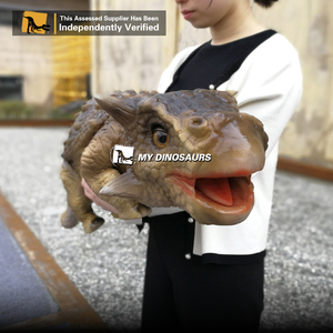 Mi <span class=keywords><strong>DINO</strong></span> DP-054 niños realista bebé Ankylosaurus marioneta de mano - Product Image 3