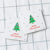DIY Joyeux Noël Mignon Cartes En Papier Avec Enveloppes Vierges Écriture Texte Cadeau Jour De Noël Merci Cartes En Papier