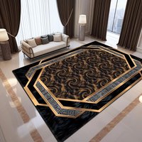 Vente flash Tapis de salon de luxe surdimensionnés Tapis de restaurant personnalisés lavables Tapis de sol fabriqués à la machine pour un usage domestique