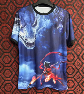 Camiseta de fútbol de manga corta transpirable de Edición especial camiseta de sublimación de calor con patrón de personajes - Product Image 3