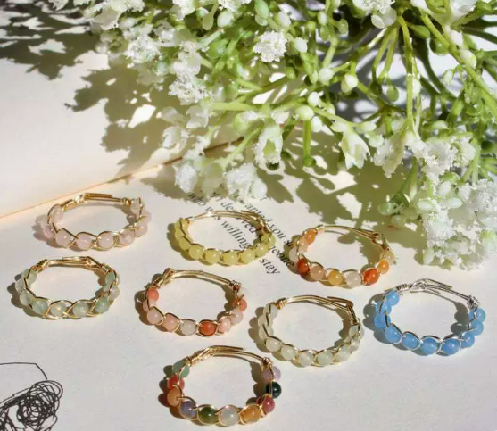 New Natural Stone Rings Fashion Jewelry