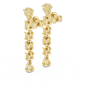 Pendientes de Diamantes Cultivados en Laboratorio, Diseño Elegante, Joyería de Moda para Mujer, para Bodas, Fiestas, Aniversarios, Cumpleaños, Uso Diario - Product Image 4