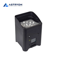 Lampu Par LED RGBWA+UV Nirkabel DMX Bertenaga Baterai 8800mAh untuk Perusahaan Penyewaan Acara Pernikahan