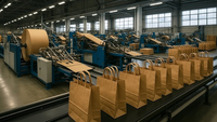 Sacs shopping en papier kraft personnalisés en gros, sacs en papier brun avec poignée torsadée, logo imprimé