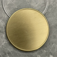 Pièce commémorative vierge en laiton et cuivre gravée au laser sur mesure, double face