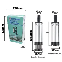 Pompe submersible multifonctionnelle 51 mm DC 12V/24V, mini pompe à eau micro OEM 60W pour les maisons familiales