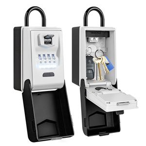 Trực Tuyến Bán Móc Áo Lưu Trữ Key Hộp Khóa Với Móc LED Ánh Sáng Thông Minh Kết Hợp Key <span class=keywords><strong>Box</strong></span> Mã Khóa Kẽm Hợp Kim Ngoài Trời Key Hộp Khóa - Product Image 4