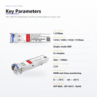 Module émetteur-récepteur optique SFP BiDi LC 1.25G monomode monofibre 10km 20km 40km 80km 100km 110km