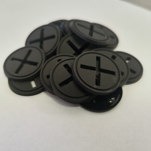 Juke Plastics Factory PVC Headphone Jack Cover 2.5cm Black Round <b>Cable</b> Hole Plug For Clothing And Home Textiles - Product Image 1