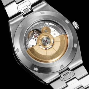 Montre Homme de Luxe de Qualité Supérieure, Phase de Lune Rétrograde, Date, Bracelet Métal Argenté, Cadran Bleu, Mécanique Automatique, Nouveauté 2026 - Product Image 3