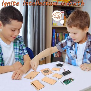 <span class=keywords><strong>Nouveau</strong></span> produit : Jouets STEM, construisez votre propre kit radio FM, jeux éducatifs en bois, jouets STEM pour enfants - Product Image 5