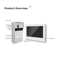 Audio Mini mirilla puerta Cámara Pantalla de 7 pulgadas Tuya 1080HD Digital IR visión nocturna Visor de puerta Video puerta teléfono para el hogar