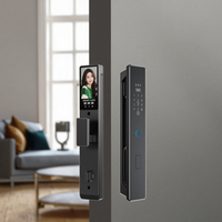 Serrure de porte intelligente à reconnaissance faciale 3D, application WiFi Tuya, empreinte digitale automatique, mot de passe, carte IC, alliage d'aluminium, porte en bois, sécurité domestique