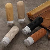 Bouteilles cosmétiques en silicone de 90 ml, ensemble de contenants cosmétiques approuvés par la TSA, kit de bouteilles de voyage rechargeables 5 en 1
