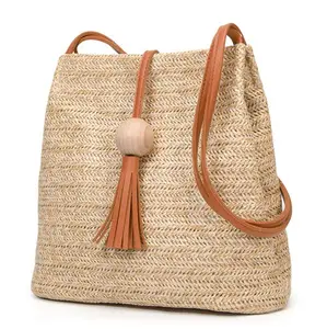 Beach Bag Large Capacity Fashion Summer Bali Rattan Straw Tote Beach Bags Women Custom Clutch Bag