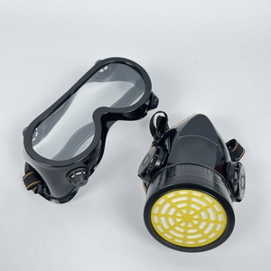 <span class=keywords><strong>Respirador</strong></span> de Gas <span class=keywords><strong>con</strong></span> Filtro Doble, Máscara de Polvo Reutilizable <span class=keywords><strong>con</strong></span> Gafas para Trabajadores DE LA Construcción, Pintores, Soldadores, Protección de Seguridad - Product Image 1
