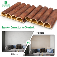 Panel de Revestimiento de Pared Resistente a Impactos e Impermeable, Paneles Decorativos de Pared Interior y Exterior de PVC WPC Ecológicos