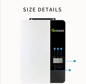 ग्रिड 3kw 24v 48v dc ऑफ जीटीड सोलर इन्वर्टर एलसीडी स्क्रीन 3000w - Product Image 2