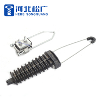 Collier de tension pour fibre optique, collier d'ancrage, type coin, collier de suspension pour matériel de ligne de poteaux