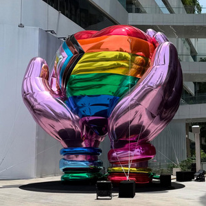 <span class=keywords><strong>Inflatable</strong></span> gương chữ bóng kim loại bóng khổng lồ PVC tổ chức sự kiện bên trang trí nổi đạo cụ sân khấu đám cưới tùy chỉnh cung cấp - Product Image 6