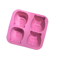 733 Marmot Mausform Silikonform Dessert Backform Gebäckform Küchenzubehör Silikonform für Kuchen Kerzen Seife Harz