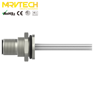 สำหรับน็อตเชื่อมต่อทองเหลืองชุบนิกเกิล IEC 6P/12P IP67 60V 4A - Product Image 3