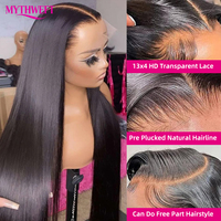 Pelucas de Cabello Virgen Peruano al por Mayor, Pelucas de Encaje HD 13x6, Pelucas Frontales de Encaje HD para Mujeres Negras, Pelucas de Cabello Humano con Encaje Completo HD Transparente