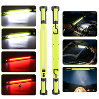 Lampe de travail portable multifonctionnelle locale, rotative à 360 degrés, en ABS, magnétique, étanche, COB, 72 LED blanc chaud, pour atelier et route