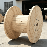 Emballages en bois pour câbles à fibres optiques, écologiques, recyclables et réutilisables pour les télécommunications