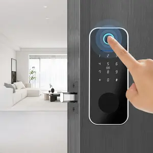 TTlock App automatisches Deadbolt Tastatur Schlüssel Kennwort Fingerabdruck schlüssellos Zugang intelligentes Türschloss für Glastüren