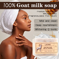 Savon blanchissant ODM/OEM Knuckle Strong, élimine les taches brunes, huile de coco hydratante, apaisant pour la peau, lait de chèvre naturel, savon blanchissant pour le corps